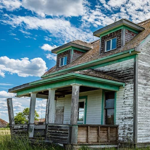 Old distressed house